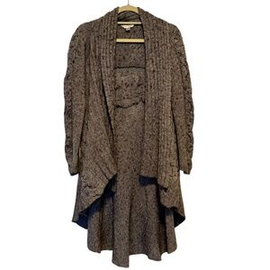 Vintage Kenar‎ Alpaca Wool Blend Open Front Sweater Size Small
